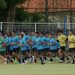 Pemain Timnas Indonesia melakukan latihan ringan di Bali, Kamis (20/01/2022)