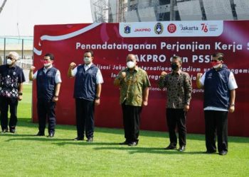 PSSI-PT Jakpro Kerja Sama penggunaan Jakarta Internasional Stadium