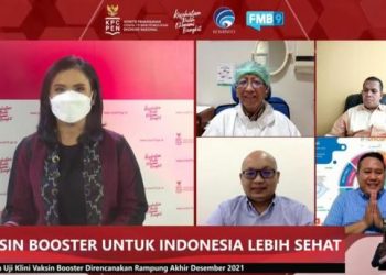 Dialog Produktif Media Center Forum Merdeka Barat 9 (FMB 9) - KPCPEN dengan tema Vaksin Booster untuk Indonesia Lebih Sehat, Kamis (18/11/2021).