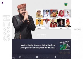 Walikota Padang Panjang Akan Terima Anugerah Kebudayaan HPN 2022