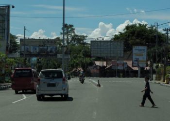 Jalan utama di Kota Padang