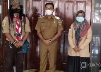 Faisal Yusri bersama Bupati Solok Selatan Khairunas dan Pengurus Pramuka Kwarcab 0319 Solsel, Upik Hayati