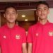 Dua pemain SKO Sumbar Muhammad Rival (kiri) dan Bintang Ar Rahim (kanan) saat berseragam Timnas