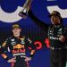 Max Verstappen dan Lewis Hamilton usai GP Arab Saudi