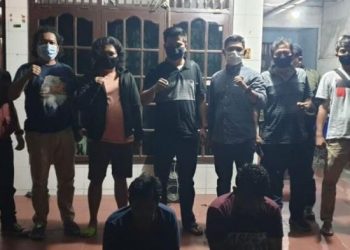 Satreskrim Polres Sijunjung meringkus dua tersangka pembunuhan di Kota Medan, Sumatera Utara. Tersangka merupakan oknum sopir dan kernet Bus ALS.