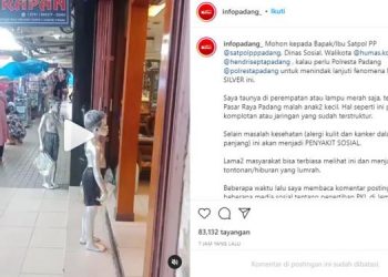 Video bocah silver di Pasar Raya Padang