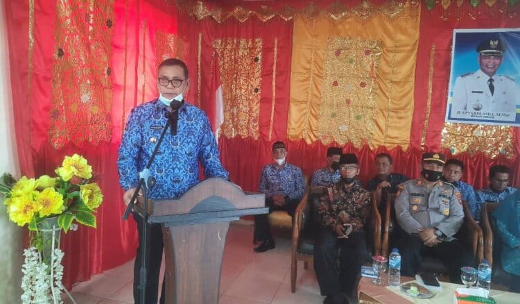 Bupati Solok, H. Epyardi Asda membuka Musrenbang Kecamatan X Koto Singkarak.(Ist)