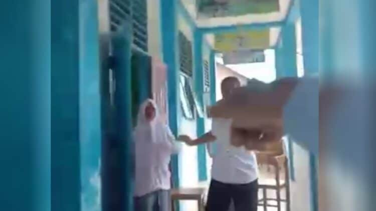 Tangkapan layar video terkait dugaan perundungan di salah satu sekolah SMK di Kabupaten Solok.(Ist)