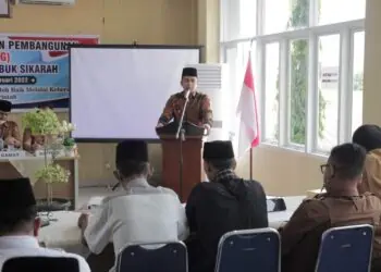 Wawako Solok, Ramadhani Kirana Putra membuka Musrenbang Kecamatan Lubuk Sikarah.(Prokomp)