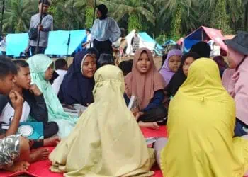 anak-anak korban gempa