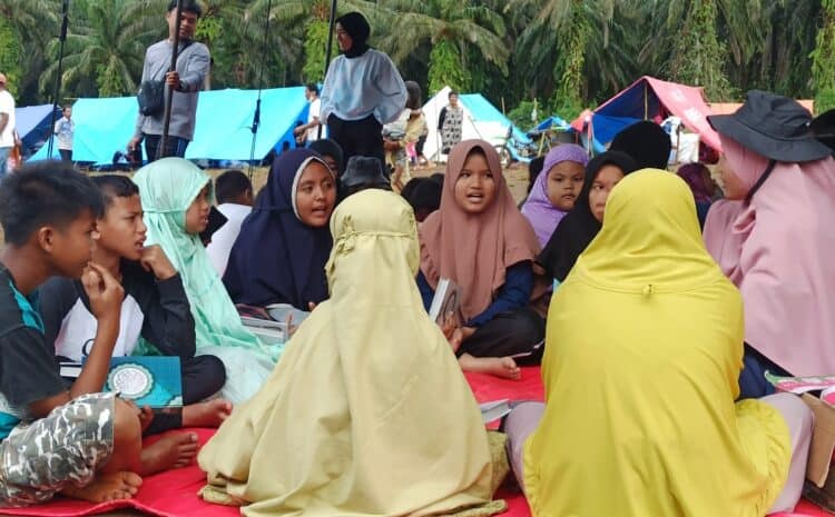 anak-anak korban gempa