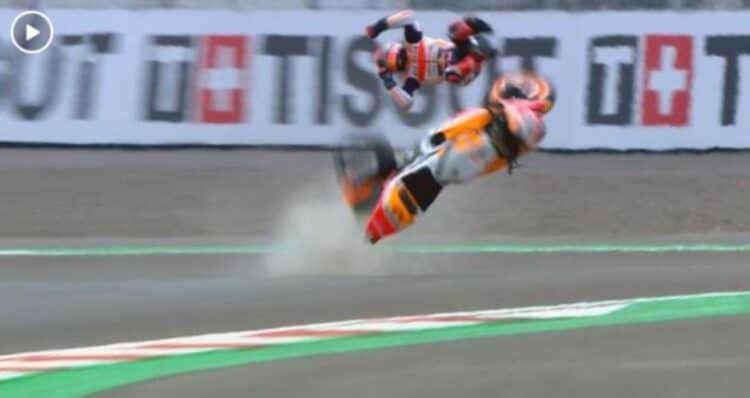 Kecelakaan Marc Marquez di Sirkut Mandalika