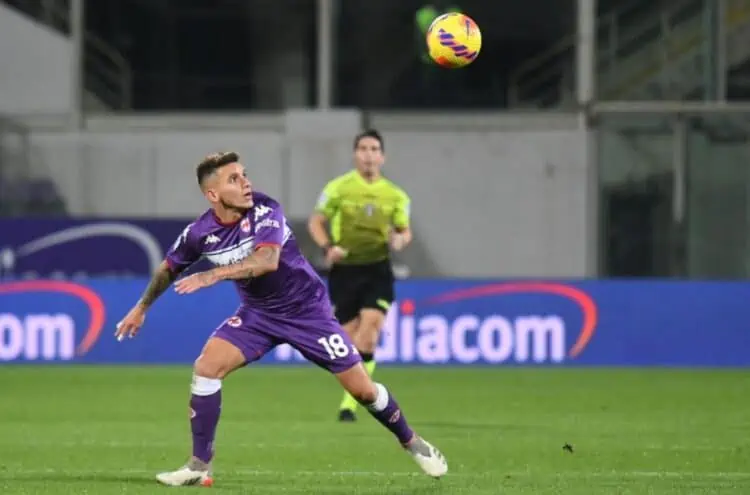 Pemain Fiorentina Lucas Torreira