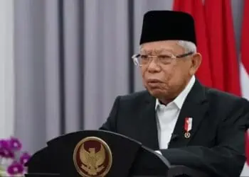 Wakil Presiden (Wapres) K. H. Ma’ruf Amin pada kegiatan Dialog Nasional Manajemen Talenta Indonesia Emas 2045