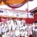 Kader dan simpatisan Gerindra Limapuluh Kota menggemakan teriakan ‘Prabowo Presiden’ dan ‘Andre Rosiade’ Gubernur saat acara HUT Gerindra di DPC Gerindra Limapuluh Kota.