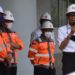 Direktur Operasi PT Semen Padang, Indrieffouny Indra, saat memotifasi karyawan Semen Padang Group dalam Kampanye dan Sosialisasi tentang Operasional Exellent, Housekeeping Rate, dan Safety & Security di Packing Plant Indarung, Selasa (26/4/2022) pagi.