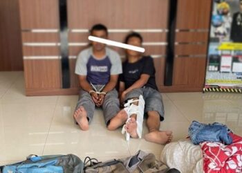 2 Pemuda yang diduga pelaku pembobol rumah di Bukittinggi