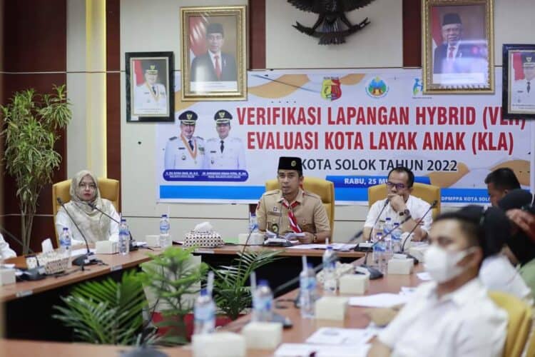Wakil Wali Kota Solok, Dr. Ramadhani Kirana Putra saat mengikuti verifikasi KLA tahun 2022.(Prokomp)