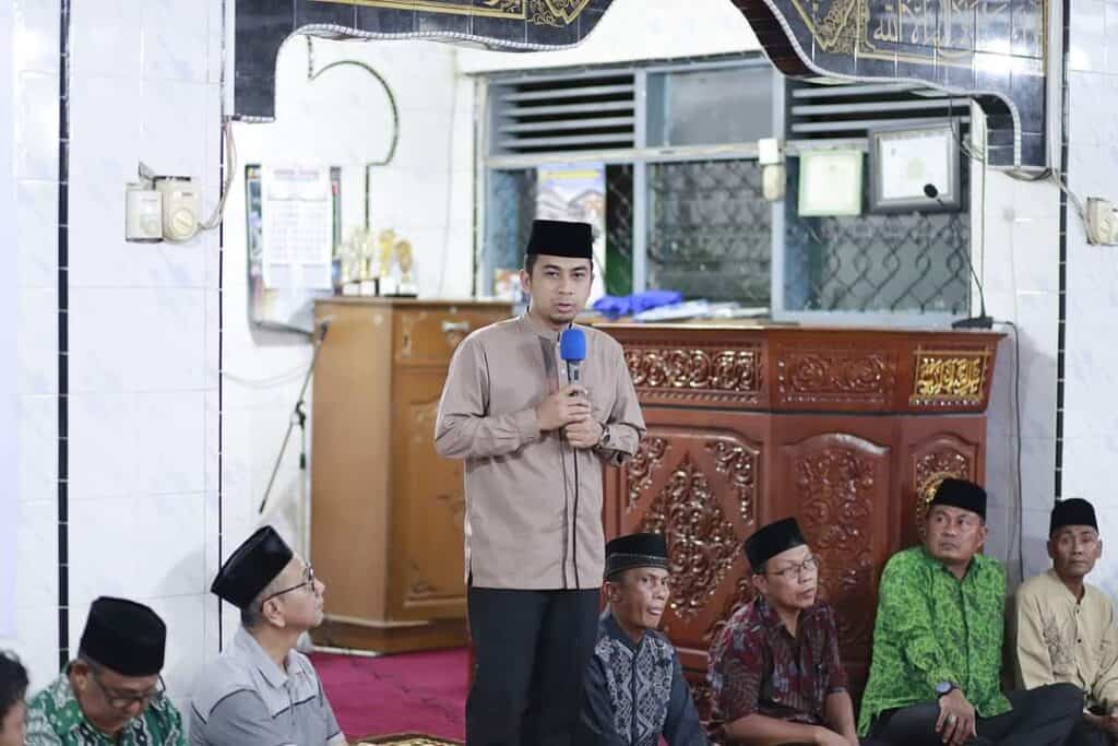 Wawako Solok, Ramadhani Kirana Putra sampaikan rencana pemerintah daerah bangun ulang Masjid Istiqomah Tanah Garam.(Prokomp)