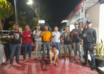 IW (32) warga Kabupaten Tanah Datar dibekuk Polisi di Solok.(Ist)