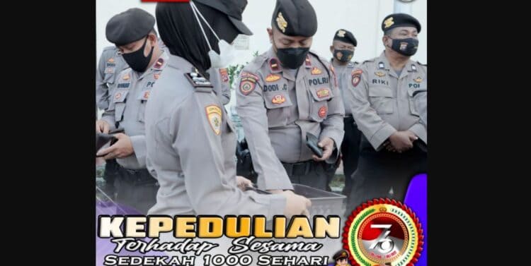 Sedekah 1000 seharai Polres Payakumbuh