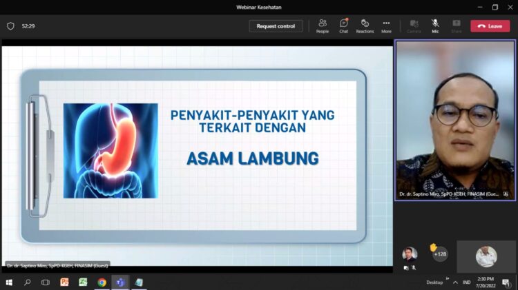 Webinar Kesehatan Penyakit Asam Lambung