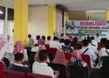 Pelaksanaan sosialisasi aplikasi Sipanda Muda hasil kolaborasi Diskominfo dan Dispora Kota Solok.(Ist)