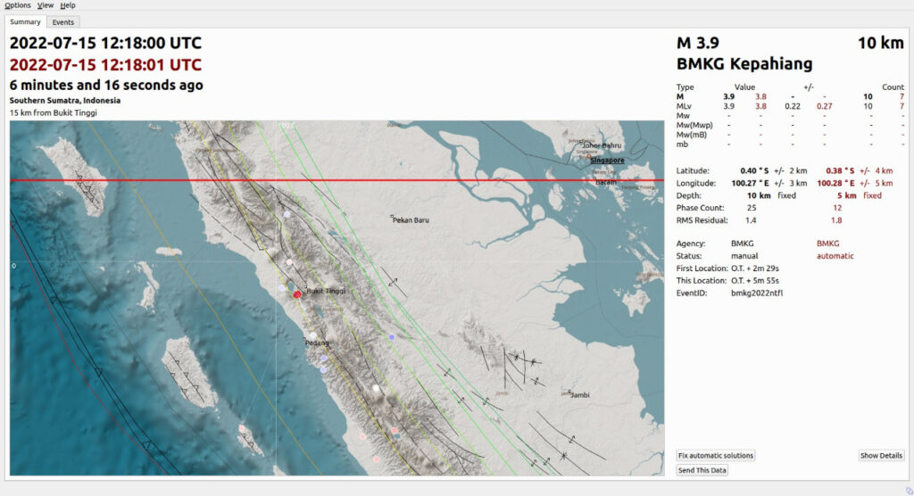 gempa guncang bukittinggi