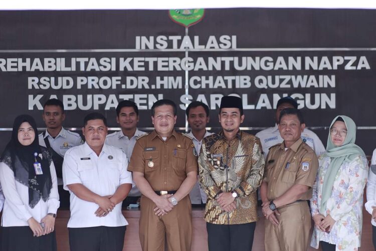 Wawako Solok, Ramadhani Kirana Putra saat meninjau langsung instalasi rehabilitasi ketergantungan Napza milik Pemkab Sarolangun Jambi.(Prokomp)