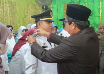 Pelantikn Camat Bukik Sundi, Kabupaten Solok, Vice Febrianeldi.(Ist)