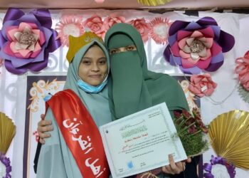 Nabila saat prosesi wisuda Tahfiz di Al-Azhar Mesir.(Ist)