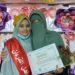 Nabila saat prosesi wisuda Tahfiz di Al-Azhar Mesir.(Ist)