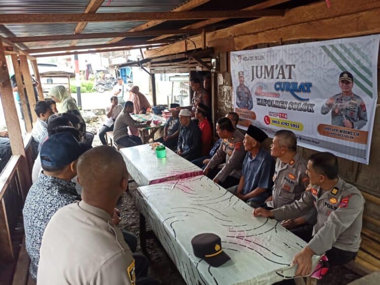 Jumat Curhat Polres Solok bersama tokoh dan masyarakat di Nagari Jawi-jawi, Kabupaten Solok.(Ist)