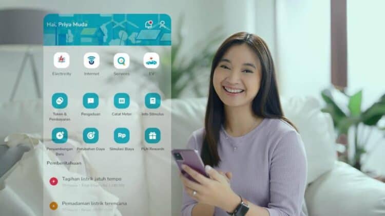 pembayaran tagihan listrik melalui PLN Mobile.