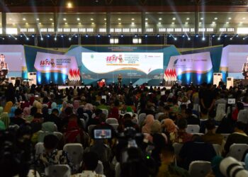 Presiden Jokowi menghadiri Puncak Peringatan HPN 2023, di Deli Serdang, Sumatera Utara, Kamis (09/02/2023). (Foto: Humas Setkab/Rahmat)