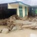 Rusak parah, kondis rumah warga yang terkena hantaman material banjir bandang di Nagari Surian.(BPBD Kabupaten Solok)