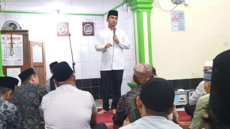 Wakil Wali Kota Solok, Dr. Ramadhani Kirana Putra saat menyampaikan rencana pembangunan ulang masjid Sahara, Terminal Kota Solok.(Ist)