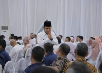 Wakil Wali Kota Solok, Dr. Ramadhani Kirana Putra saat menghadiri Musrenbang RKPD 2024 Kota Solok di Kubuang 13.(Prokomp)