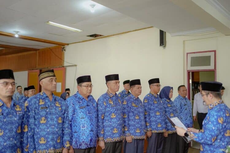 Pelantikan Sekda Kabupaten Solok, Medison sebagai ketua Korpri dan jajaran pengurus periode 2023-2028.(Ist)