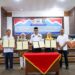 Bupati Solok, H. Epyaardi Asda dan kepala Ombudsman RI serta Ketua Pengadilan Agama Koto Baru menjalin kerjasama untuk peningkatan pelayanan publik.(Ist)
