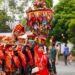 Budaya khas nagari di Kabupaten Solok ditampilkan dalam pawai budaya HHUT ke-110 di Kotobaru, Solok.(Ist)