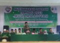 Buya Darman saat menyampaikan pidato iftitah usai ditetapkan sebagai ketua PDM Kabupaten Solok oleh PDM terpilih.(Klikpositif)