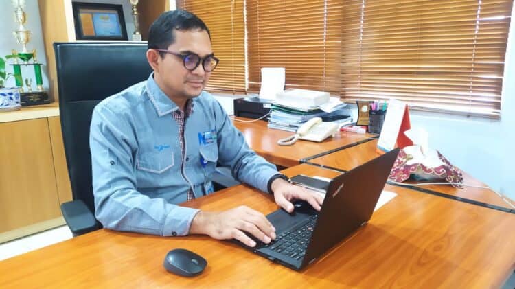 Pimpinan Bank Nagari Cabang Solok, Albert Junaidi.(Klikpositif)