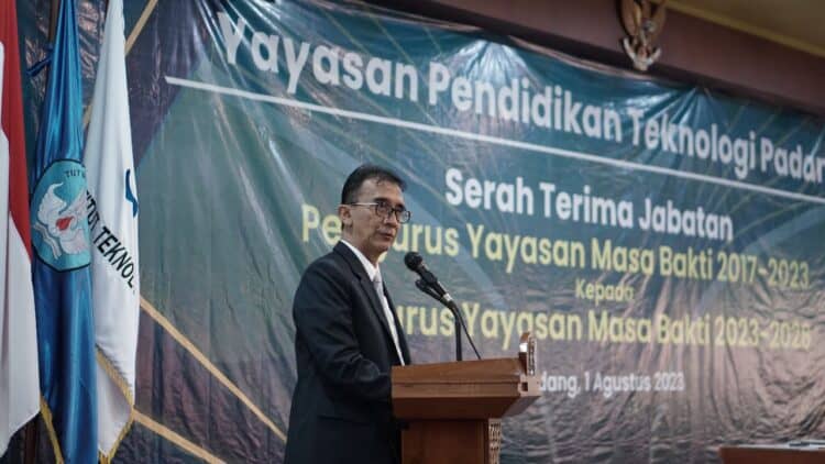 Ampri Satyawan terpilih sebagai ketua Yayasan Pendidikan Teknologi Padang (YPTP) 2023-2028.