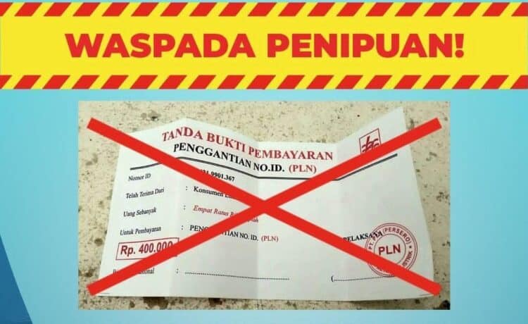 Salah satu penipuan dengan modus penggantian nomor ID Pelanggan yang sedang marak beredar.