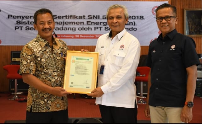 Terapkan Sistem Manajemen Energi yang Baik, Semen Padang Raih Sertifikat SME SNI ISO 50001:2018