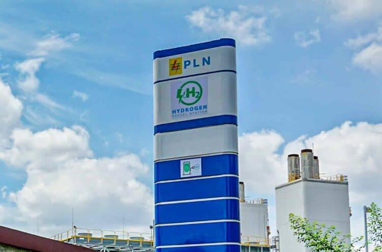 Lokasi Stasiun Pengisian Hidrogen atau Hydrogen Refueling Station (HRS) milik PLN di Senayan, Jakarta yang ditargetkan beroperasi pada Februari 2024.