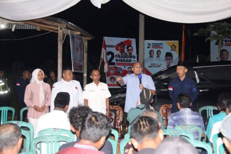 Relawan Dharmasraya Yakin Prabowo-Gibran Menang Satu Putaran