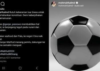 Unggahan Mahfud MD soal Piala Dunia U20 di Instagram yang mendadak hilang