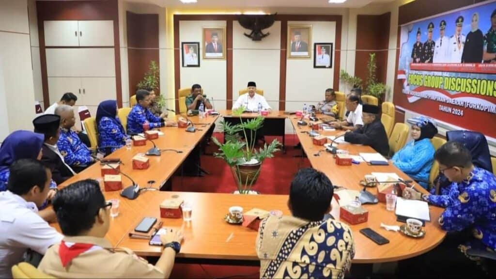 Wako Solok, H. Zul Elfian rakor bersama terkait persiapan pemilu 2024